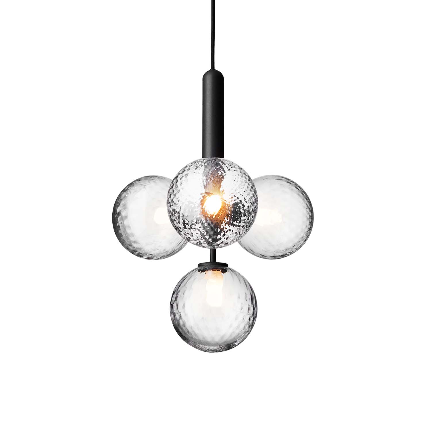 MIIRA 4 Optic - High-end elegant chandelier, dining room, gold or black