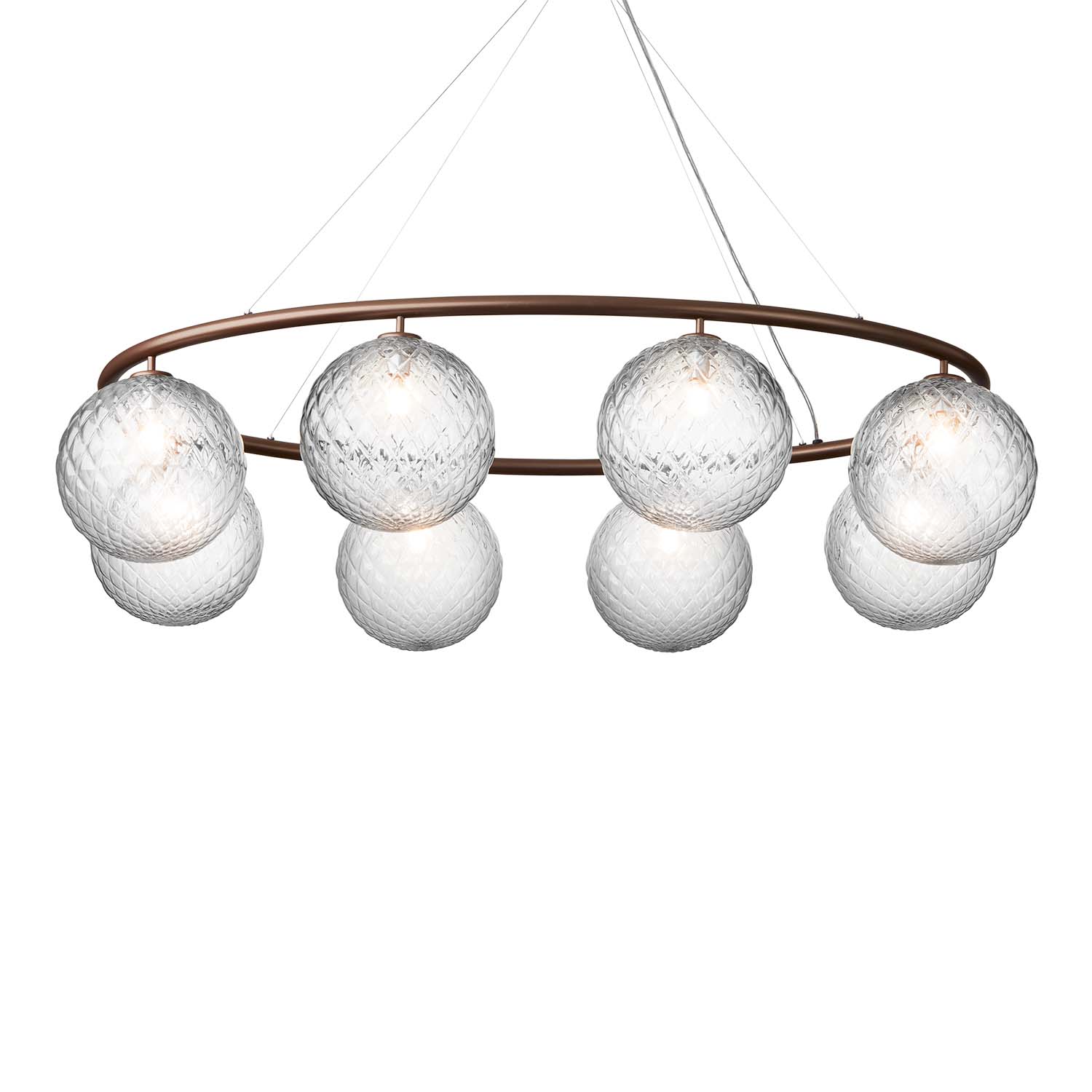 MIIRA Optic Oval – Hochwertige, elegante ovale Pendelleuchte für das Wohnzimmer