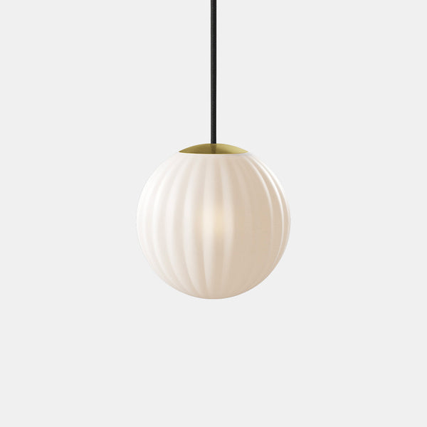 BRIGHT MODECO - Matt white glass pendant lamp, elegant and minimalist