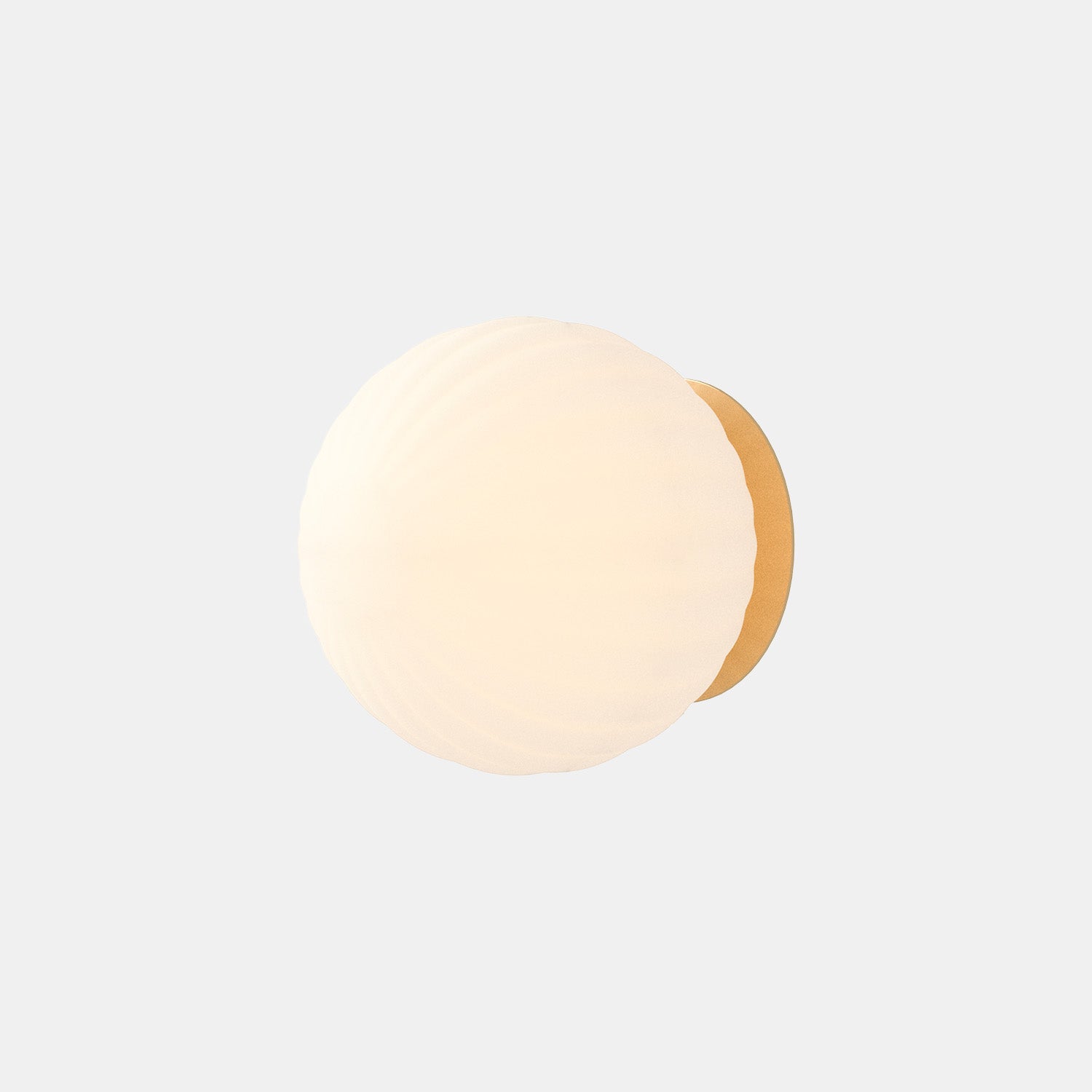MODECO - Elegant matt white glass wall light