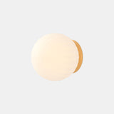 BRIGHT MODECO - Elegant matt white glass wall light
