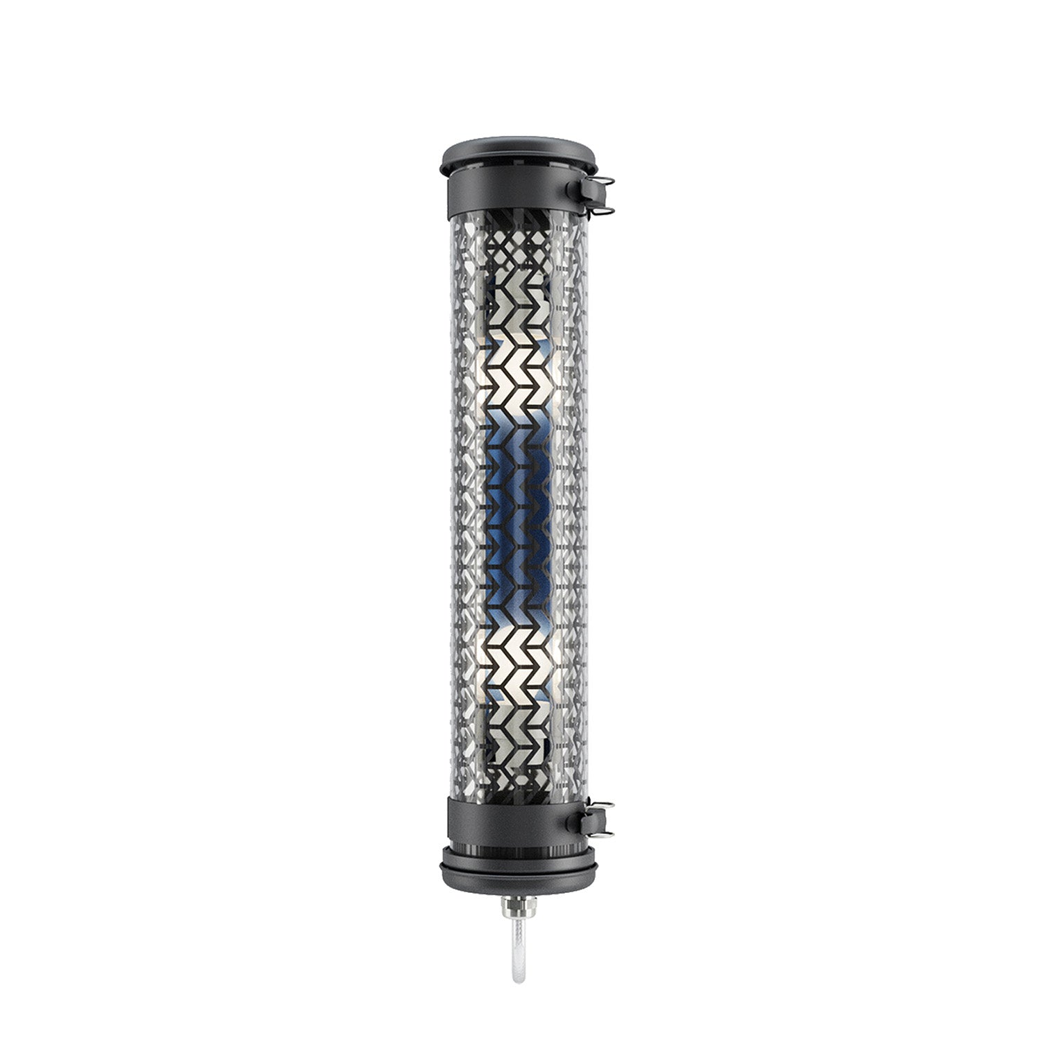 MONCEAU MINI - Black steel waterproof designer tube wall light