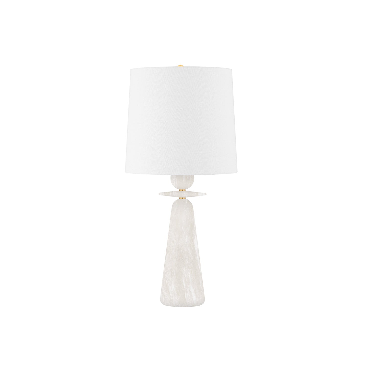 MONTGOMERY – Nachttischlampe aus weißem Haussmann-Marmor