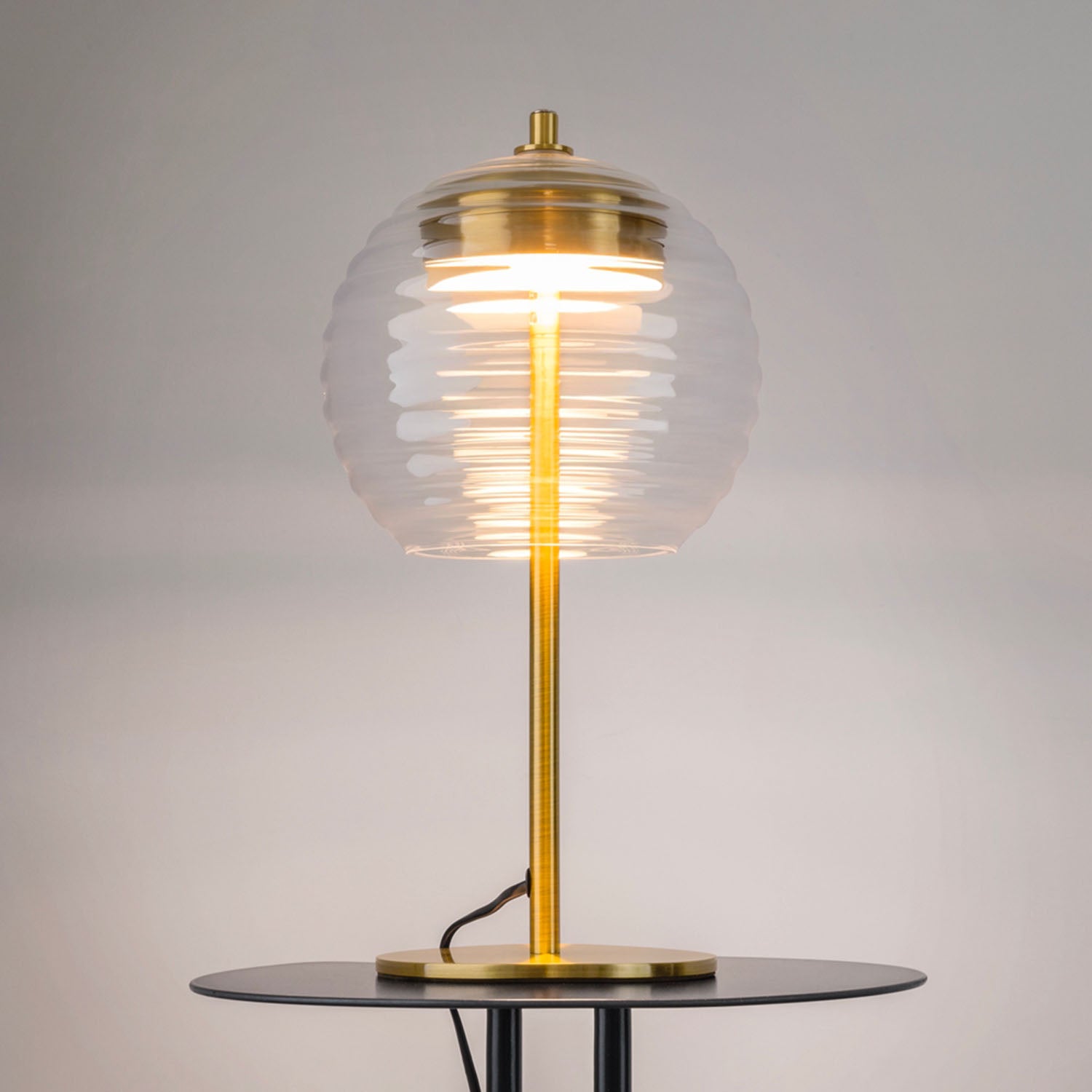 MYSTIC - Glass and brass bedside lamp