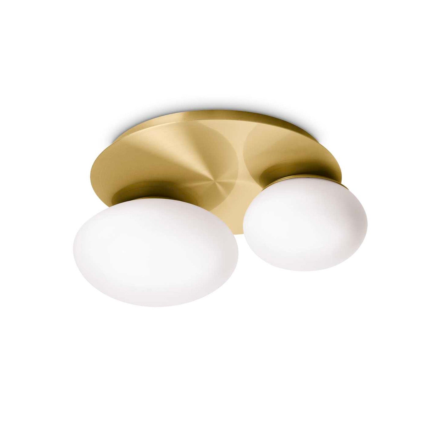 NINFEA - Round ceiling light with white pebbles
