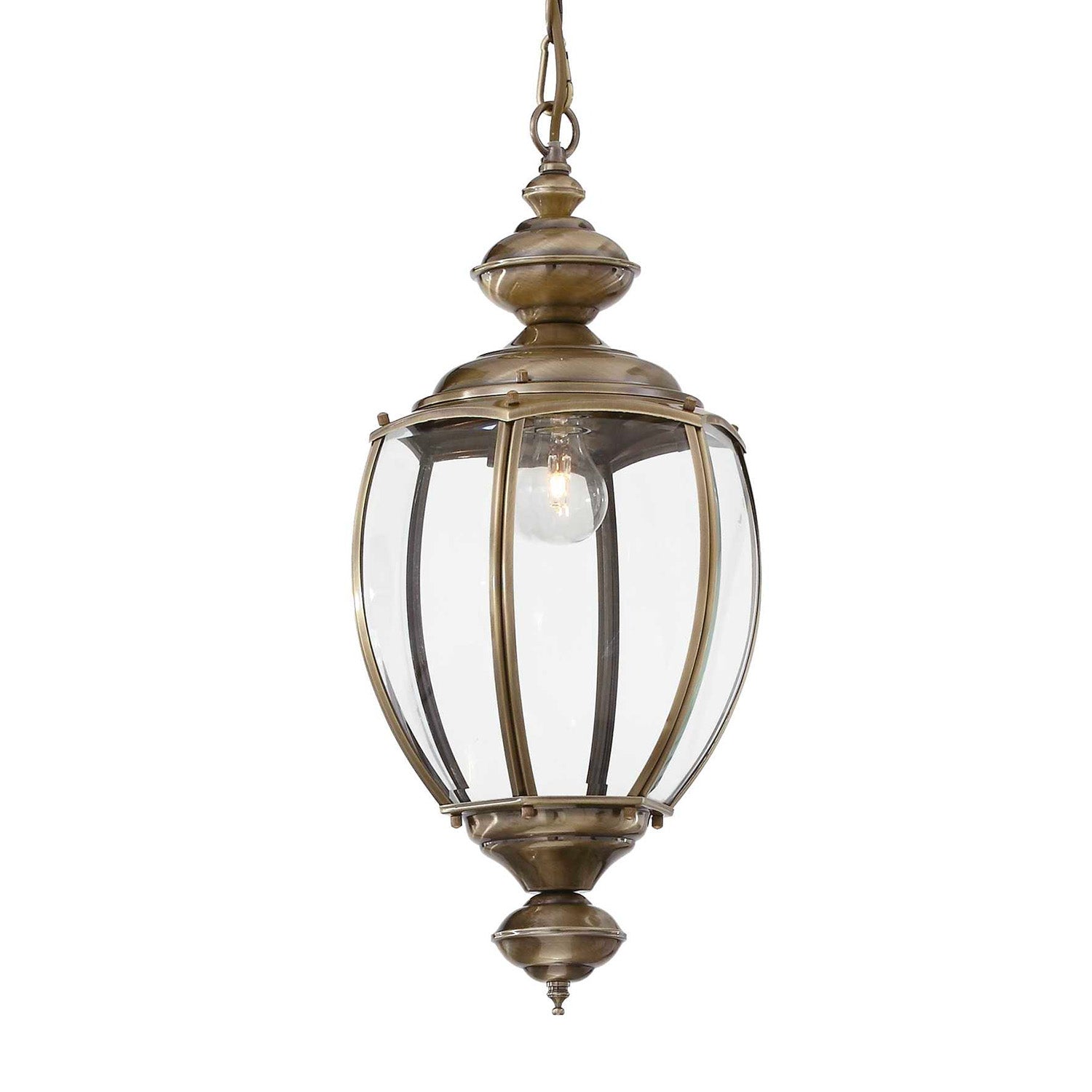 NORMA - Antique bronze or chrome chandelier