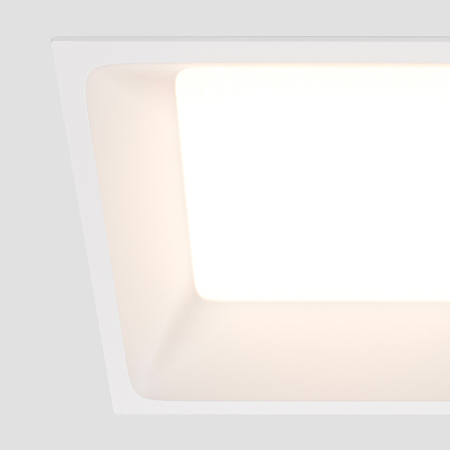 OKNO - White square recessed spotlight, several sizes