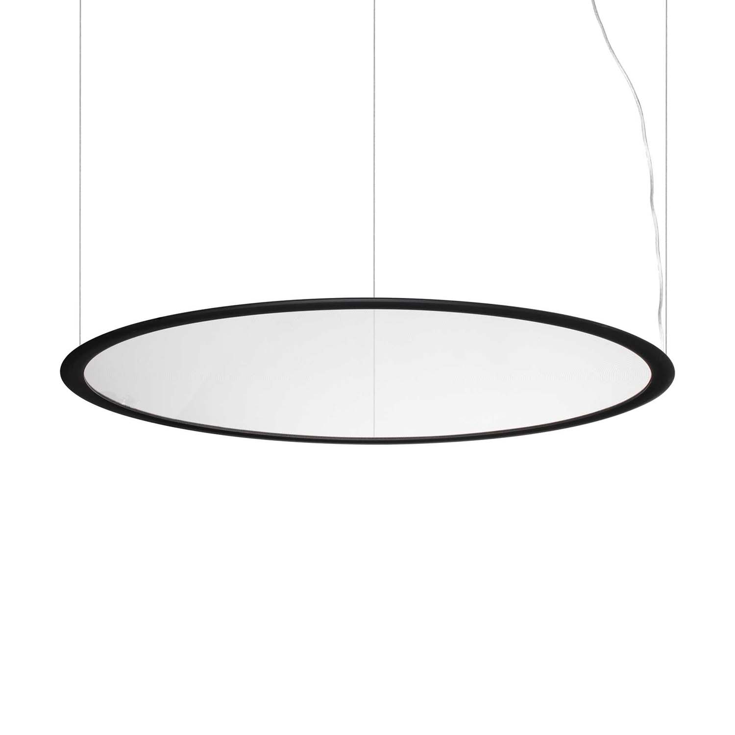 ORBIT - Modern black or white LED disk pendant light