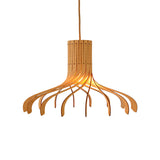 PALYA - Handmade umbrella design wooden pendant light
