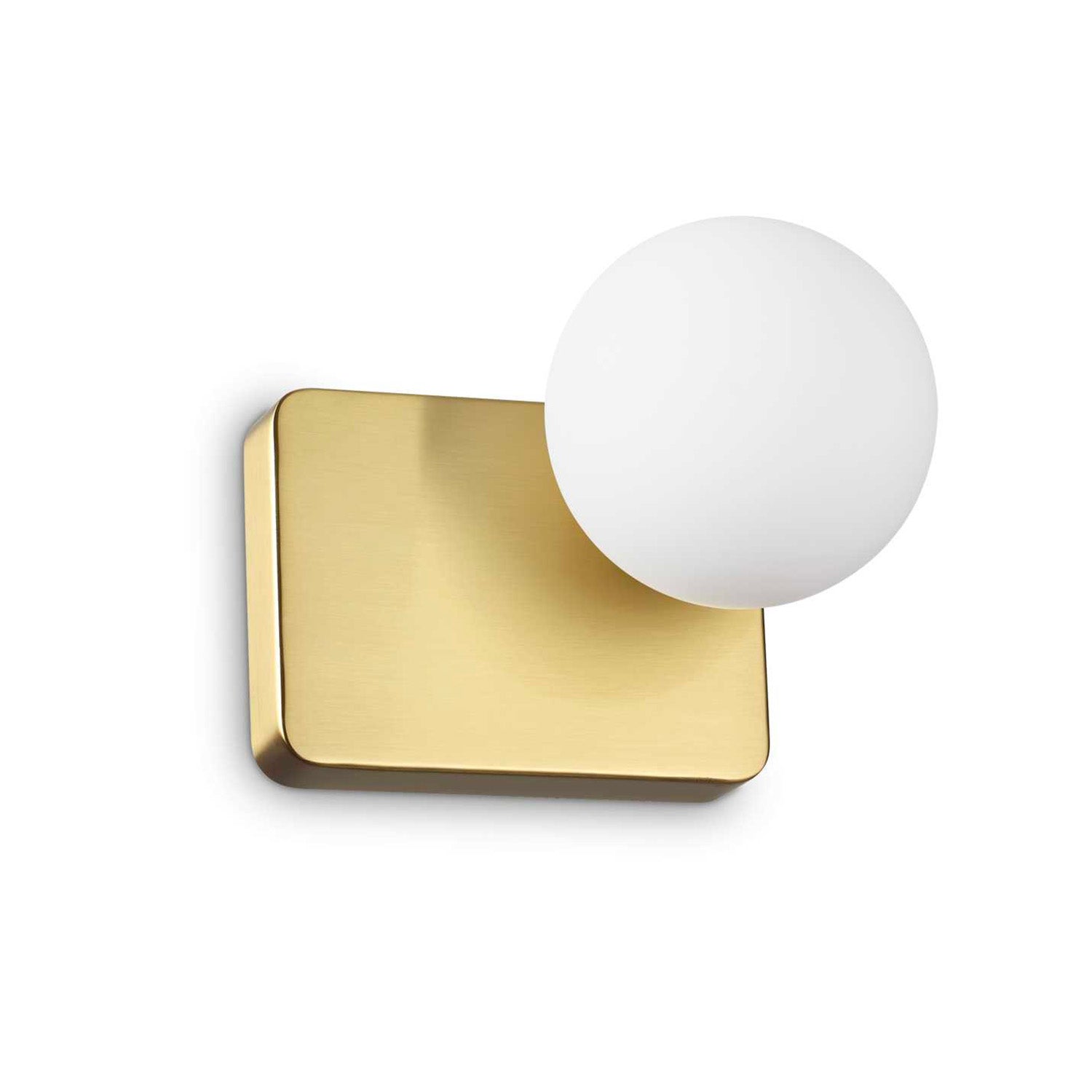 PENTA - Gold reading wall light with glass ball