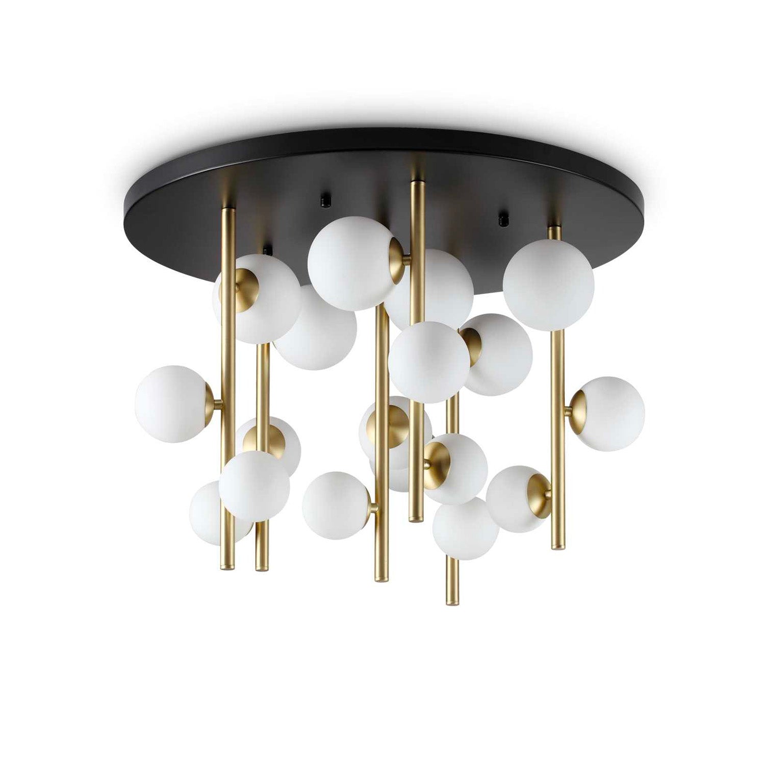 PERLAGE - Round ceiling light with glass balls