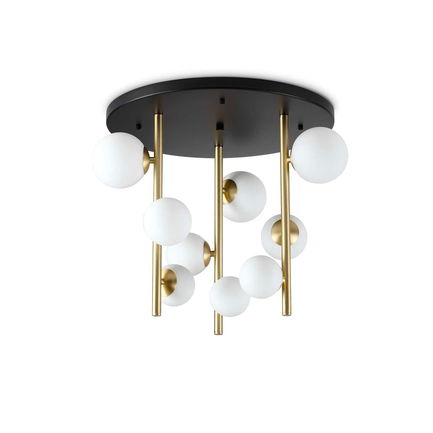 PERLAGE - Round ceiling light with glass balls