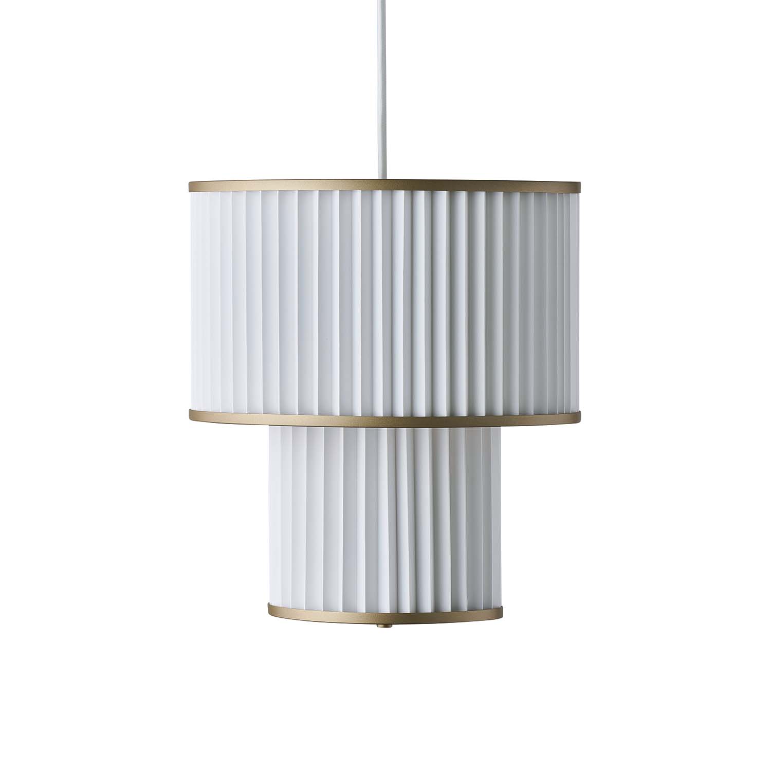 PLIVELLO 110 - Vintage handmade pleated paper hanging lamp