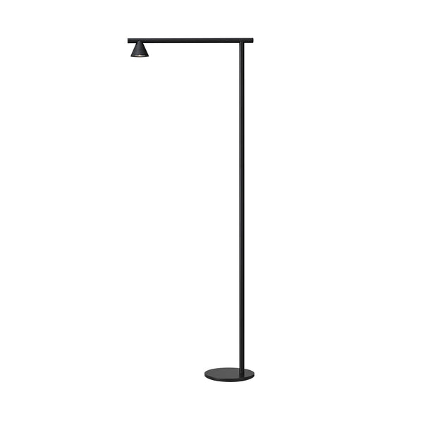 PROBE - Floor lamp with black conical spot