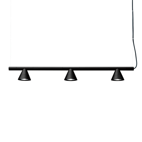PROBE - Black spotlight rail suspension for island or table