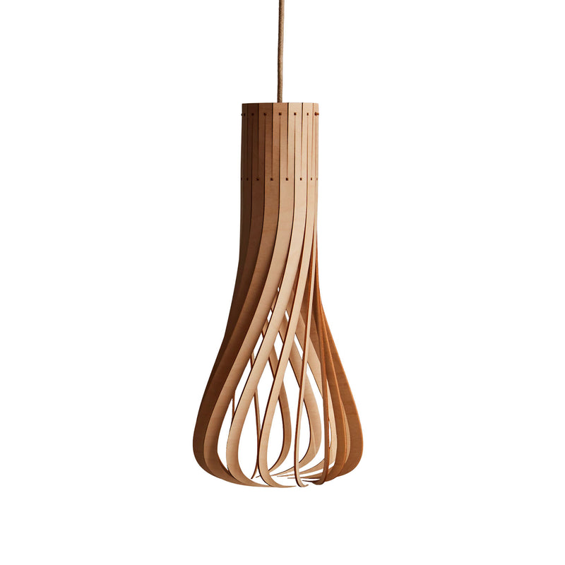PUNTAKAPANEL - Designer twisted wood pendant light
