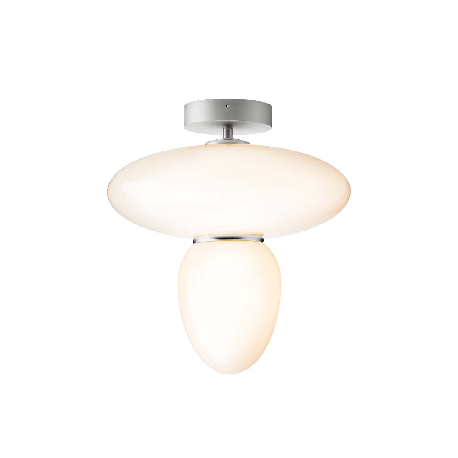 RIZZATTO 42 - Glass ceiling lamp, designer creation, art deco