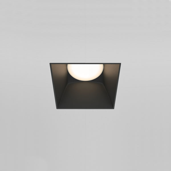 SHARE - Design and modern recessed square steel recessed spotlight
