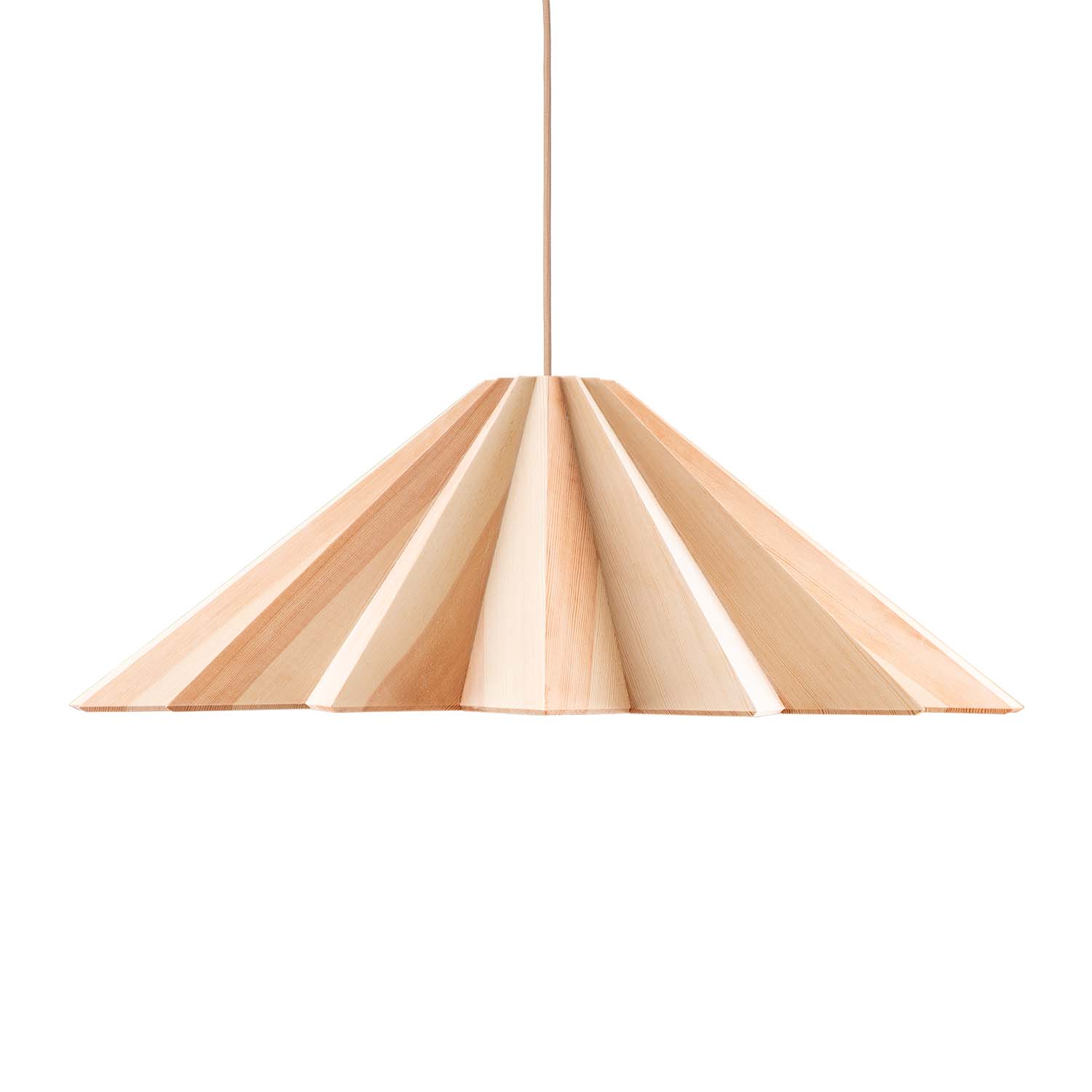 STRATUS - Conical geometric wooden pendant light