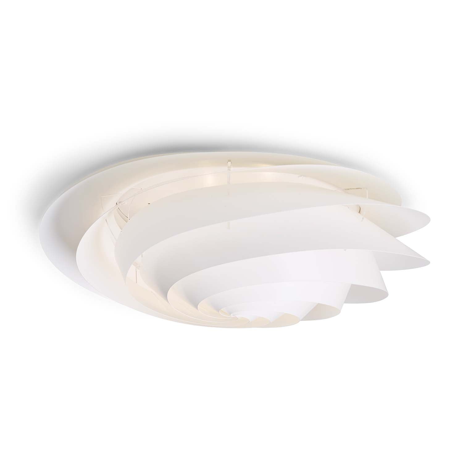 SWIRL Ceiling - White or copper spiral ceiling light, designer creation