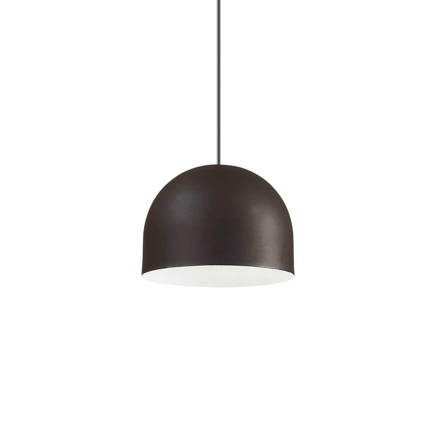 TALL - Designer black or white dome pendant light