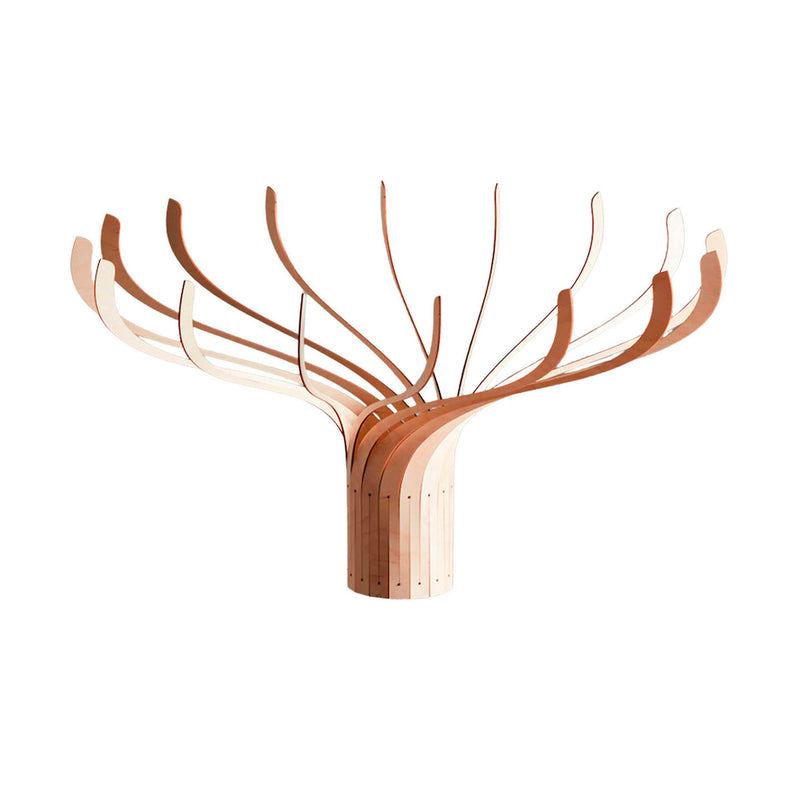 TJINT - Tree-shaped table lamp in natural wood
