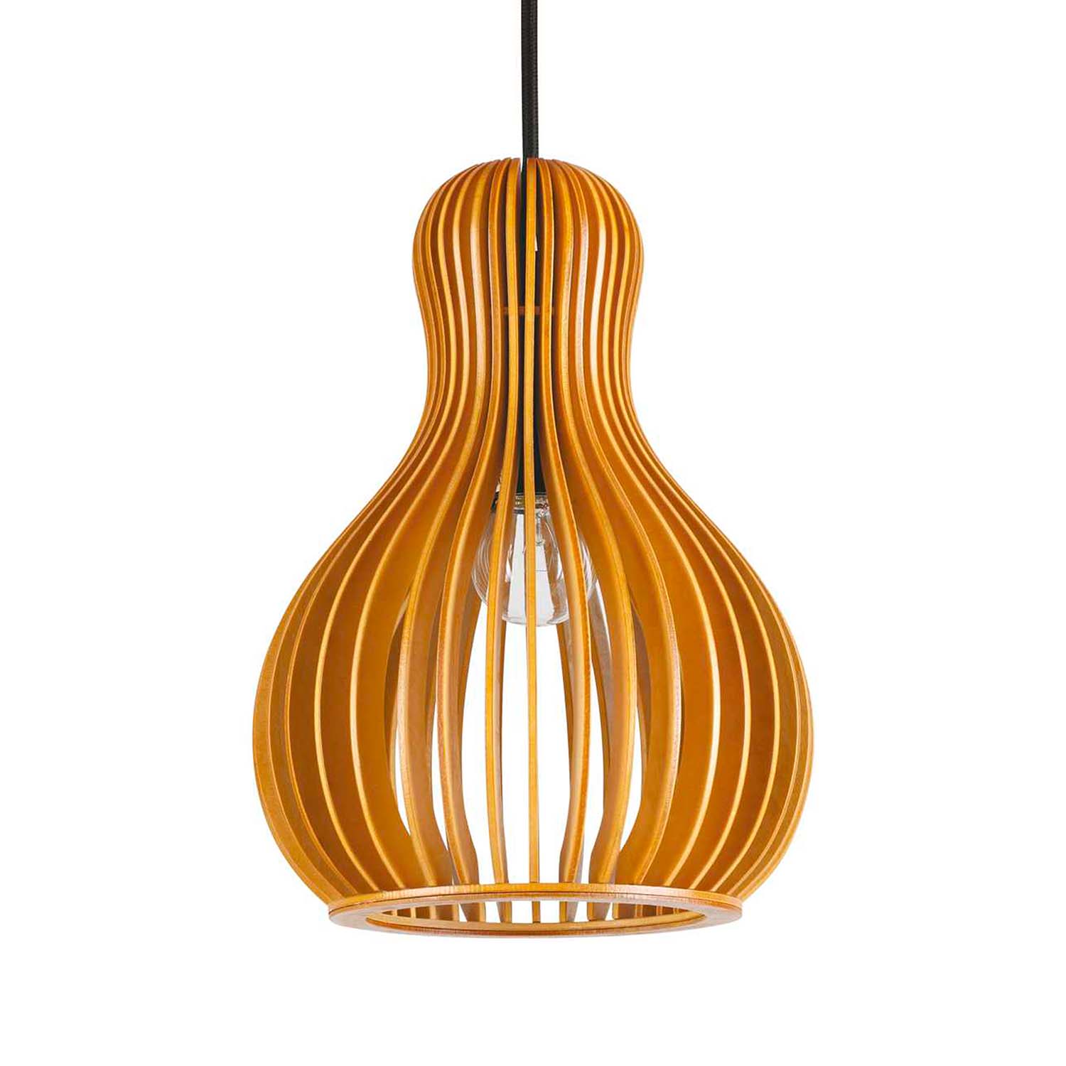 CITRUS - Pendant light in designer wooden slats