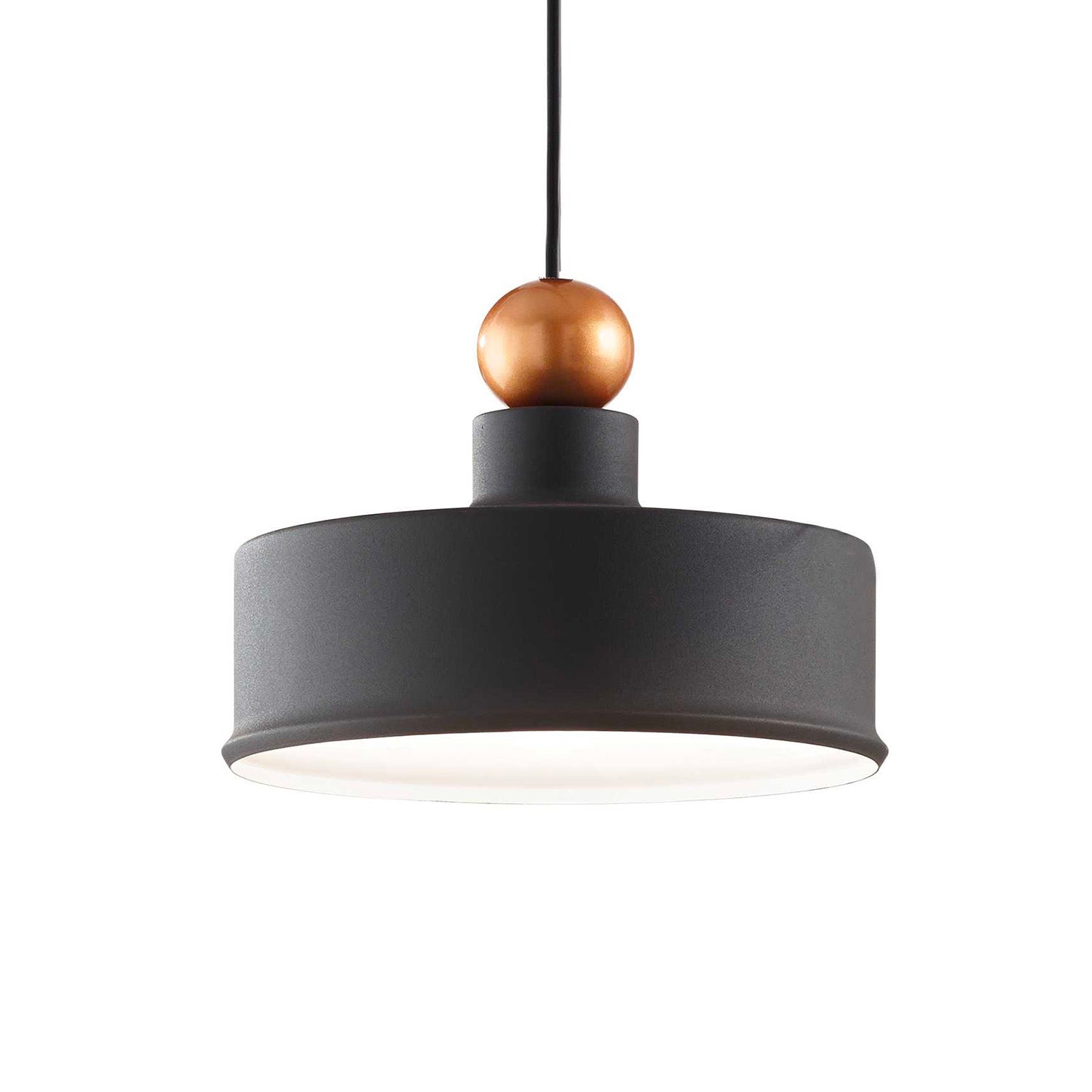 TRIADE 2 - Black and bronze industrial pendant light