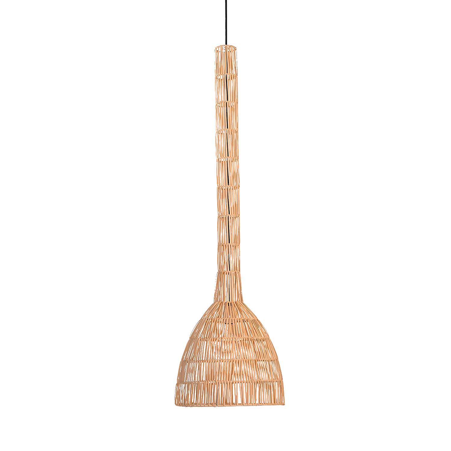UMUT 3 - Handmade natural or black bamboo pendant light