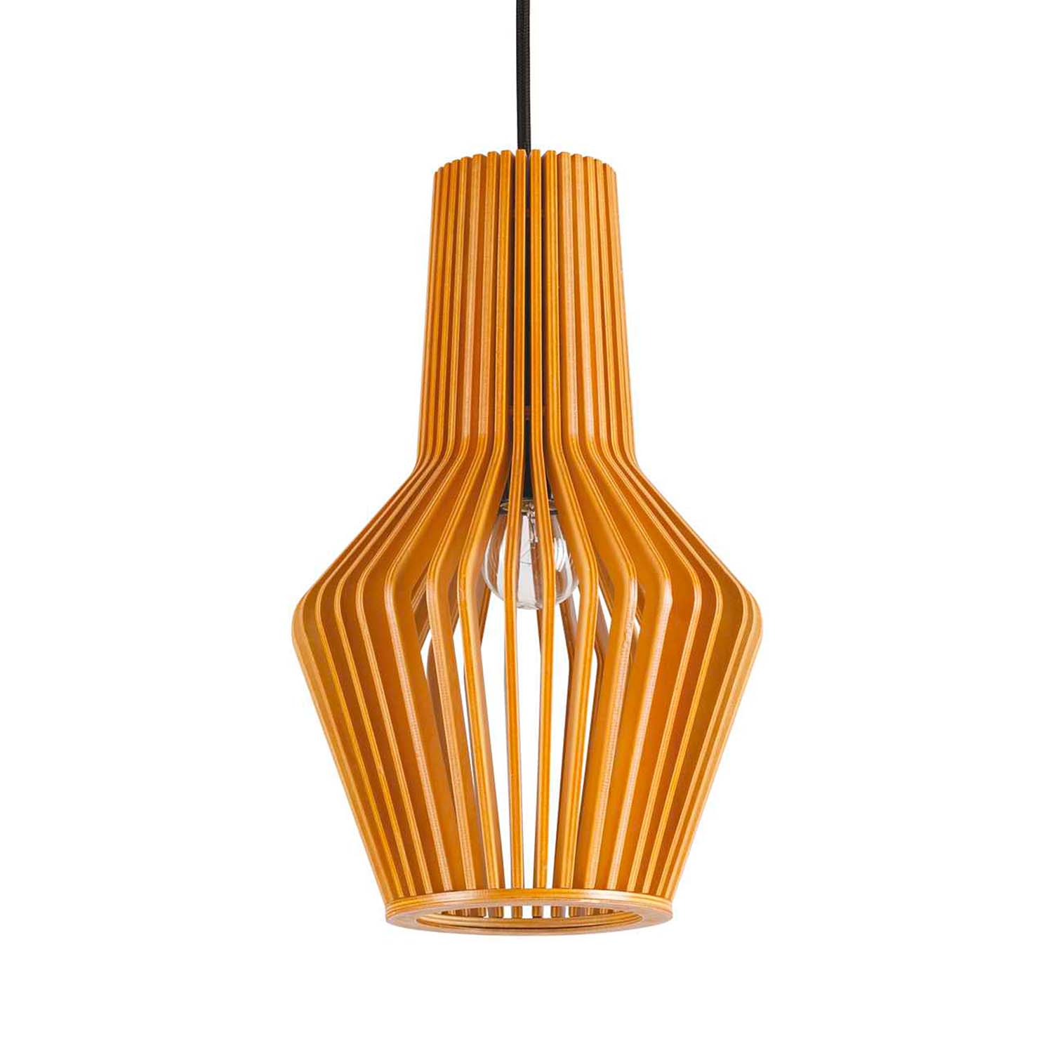 CITRUS - Pendant light in designer wooden slats