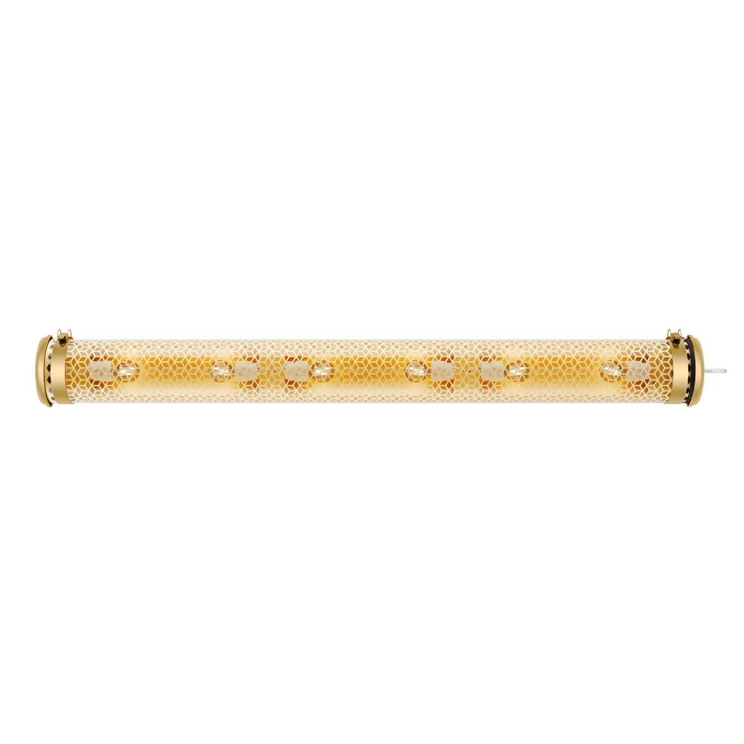 VENDOME - Suspension tube doré style industriel étanche IP68