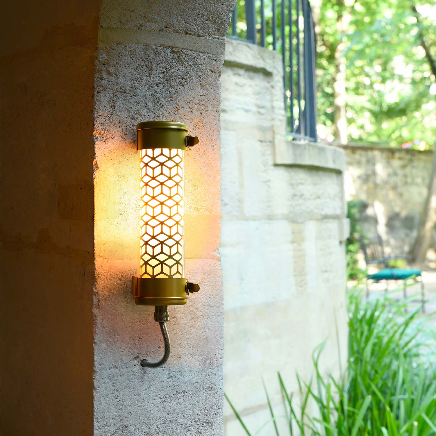 VENDOME NANO - Gold steel waterproof designer wall light
