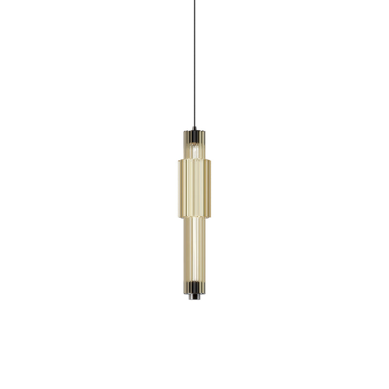VERTICALE - Design glass pendant lamp and futuristic kitchen island