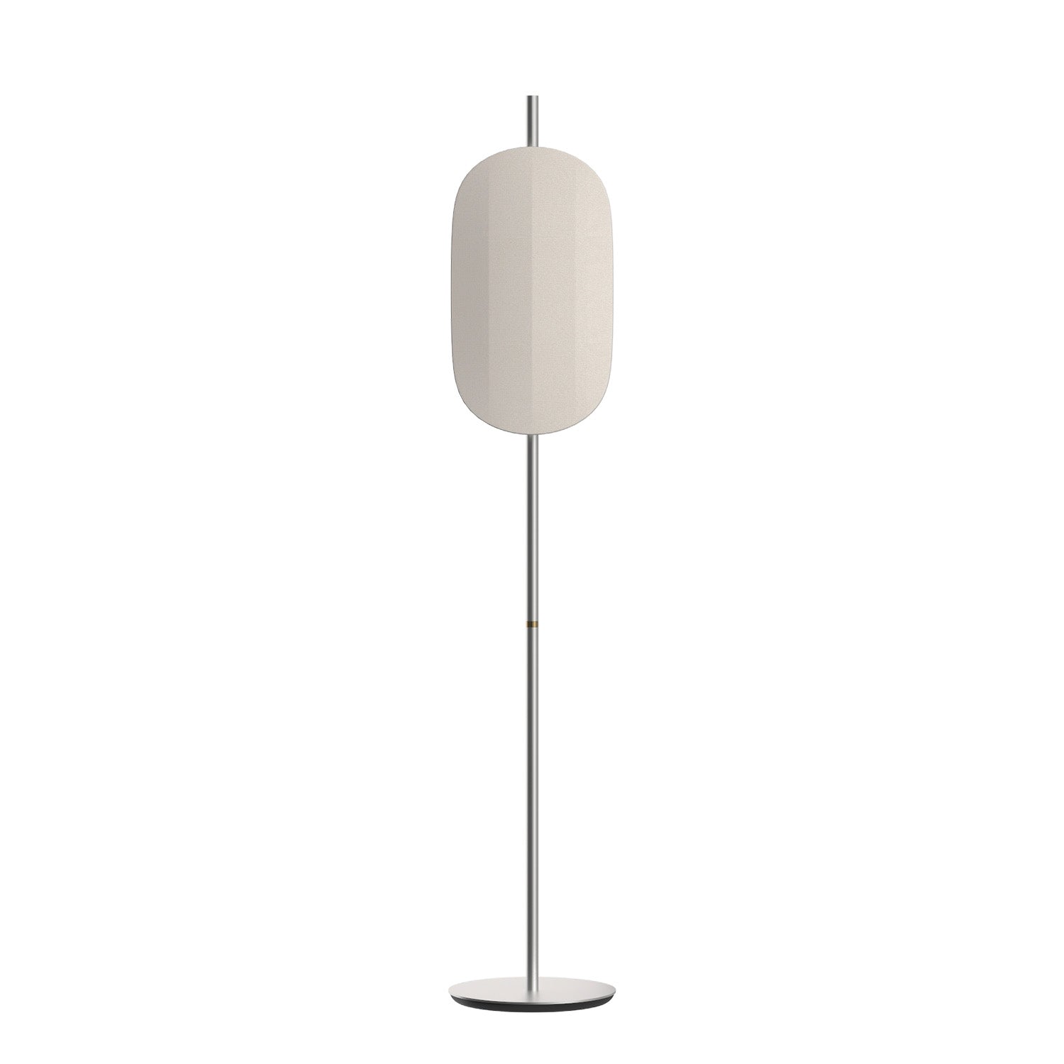 VOYAGE - Floor lamp in fabric and sleek aluminum design