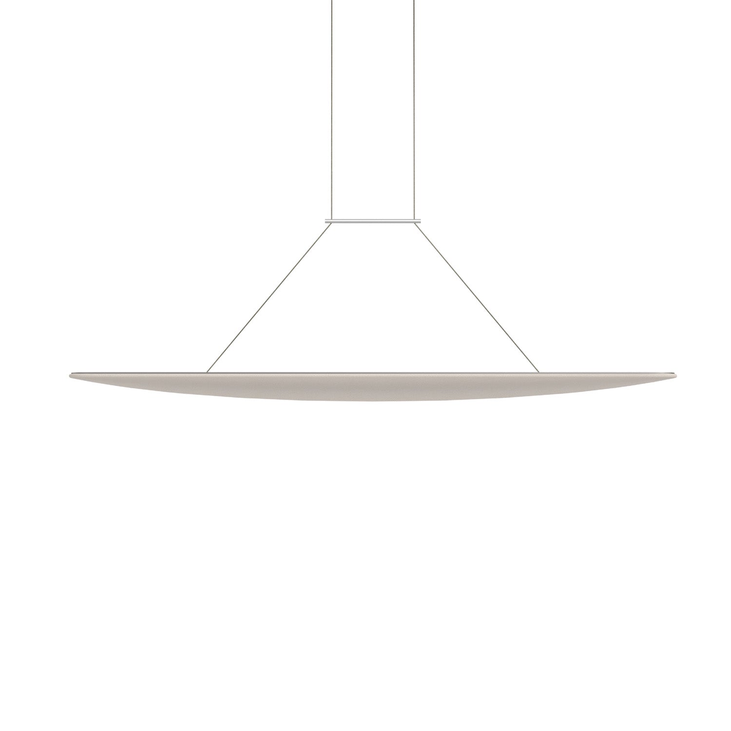 VOYAGE - Elegant and sleek chandelier in fabric and aluminum