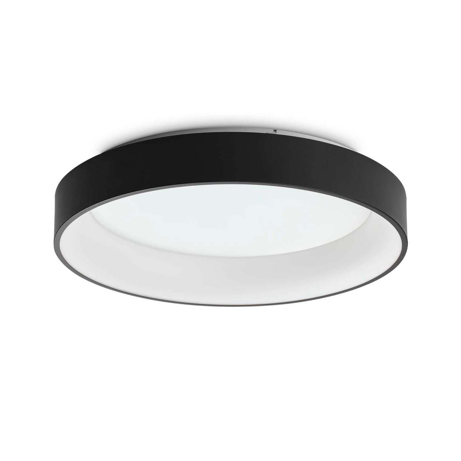 ZIGGY - Round designer ceiling light, white or black, large diameter