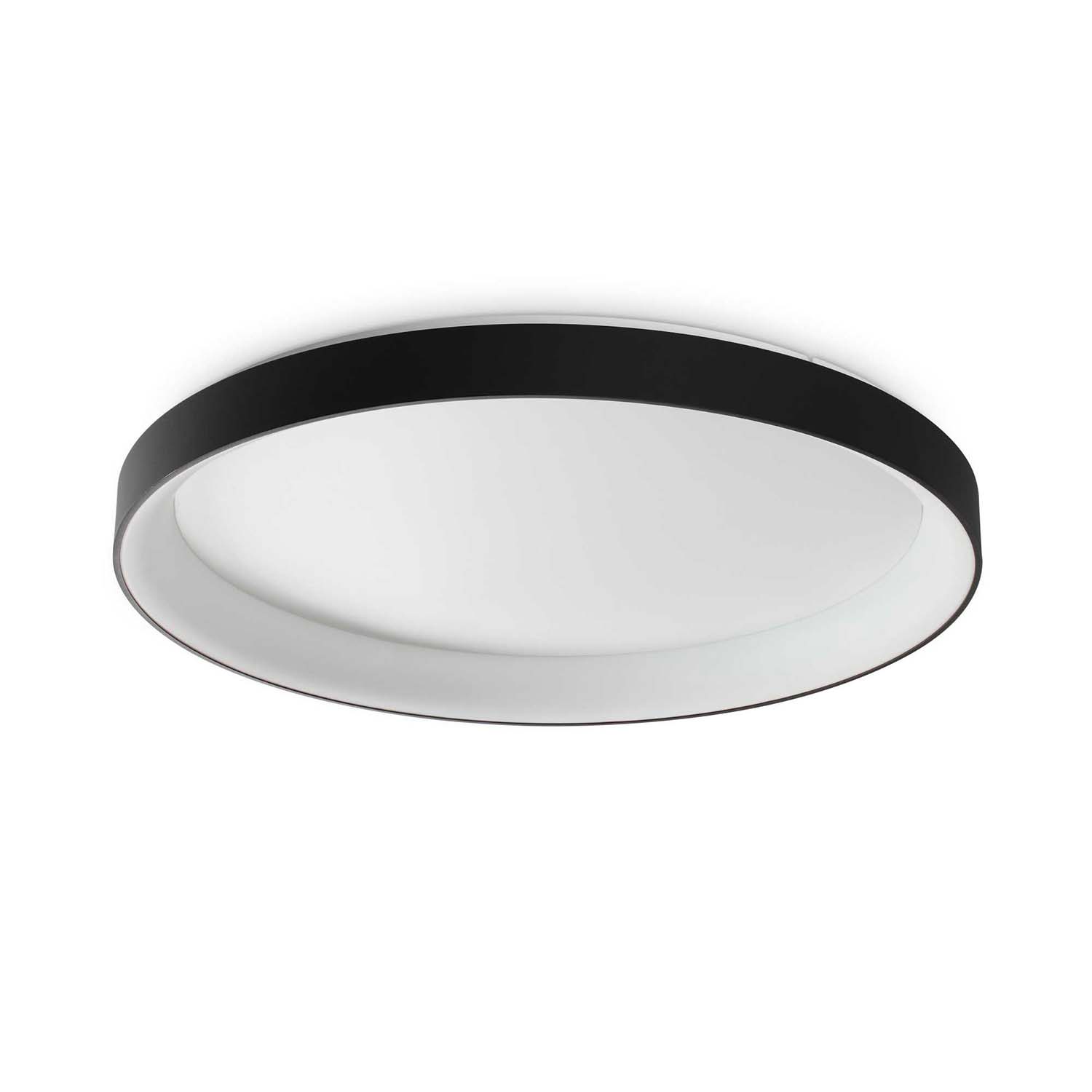 ZIGGY - Plafonnier rond design, blanc ou noir, grand diamètre