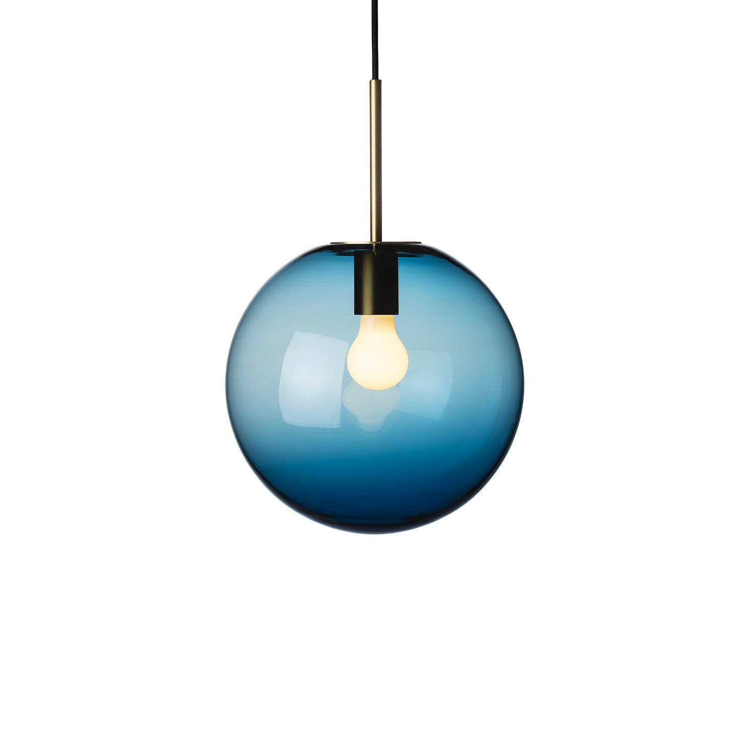 ARCHIVE 4014 - Handmade blown glass ball pendant lamp