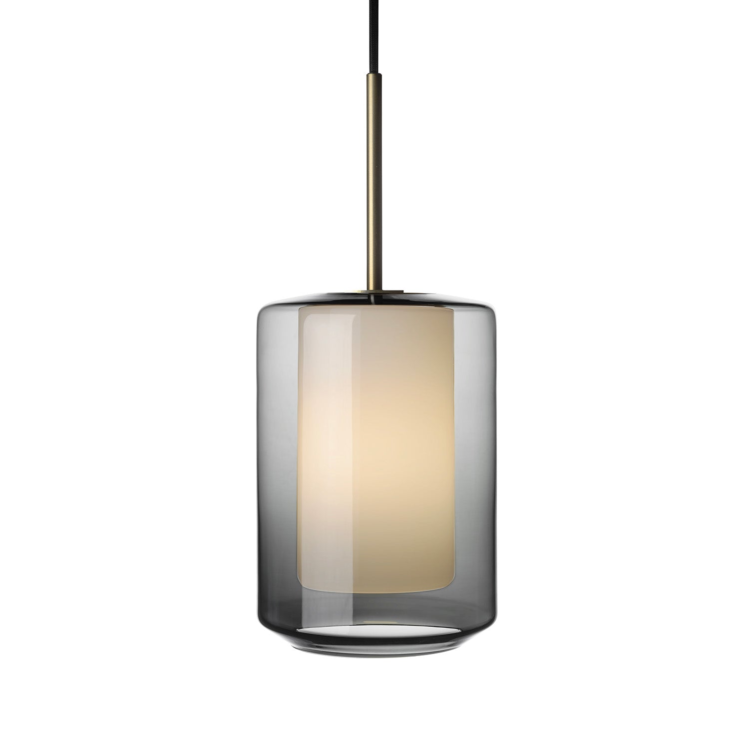 ARCHIVE 4245 - Handcrafted and designer blown smoked glass pendant lamp