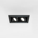 METAL MODERN B - Double square spot black or white, adjustable design