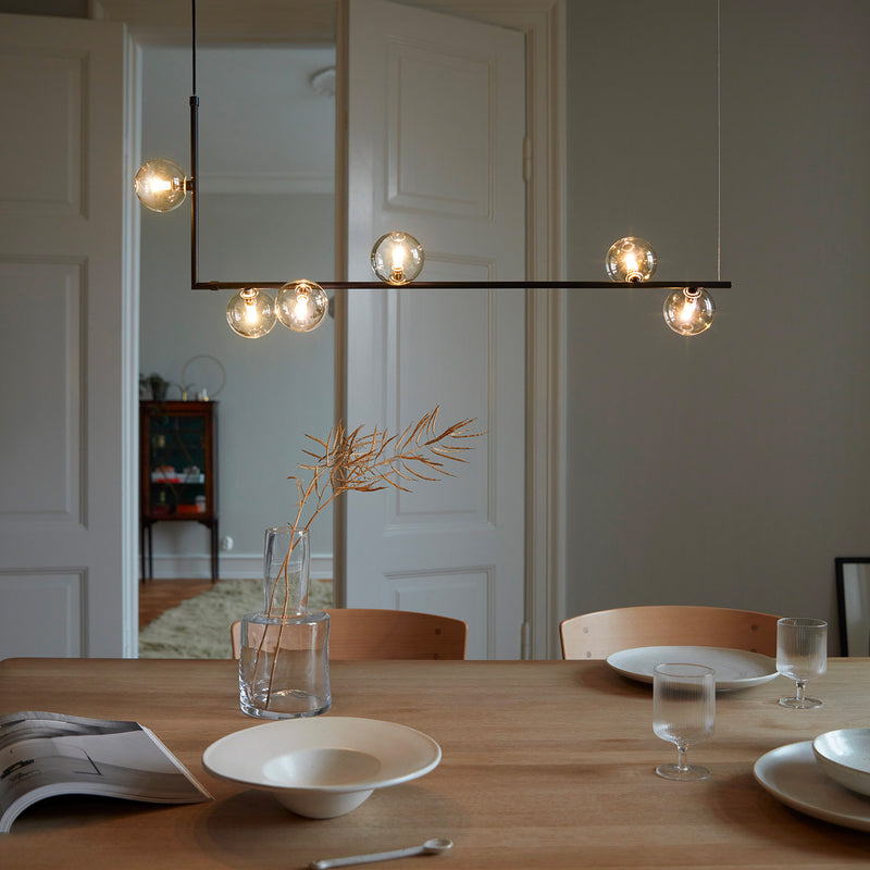 AIR - Dining room pendant lamp with glass balls