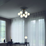 APIALES Opal Ceiling - Ceiling lamp with glass globes