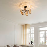 APIALES Optic Ceiling - Black or gold ceiling lamp with glass globes