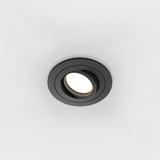 ATOM A - 92mm round pivoting recessed spotlight black or white
