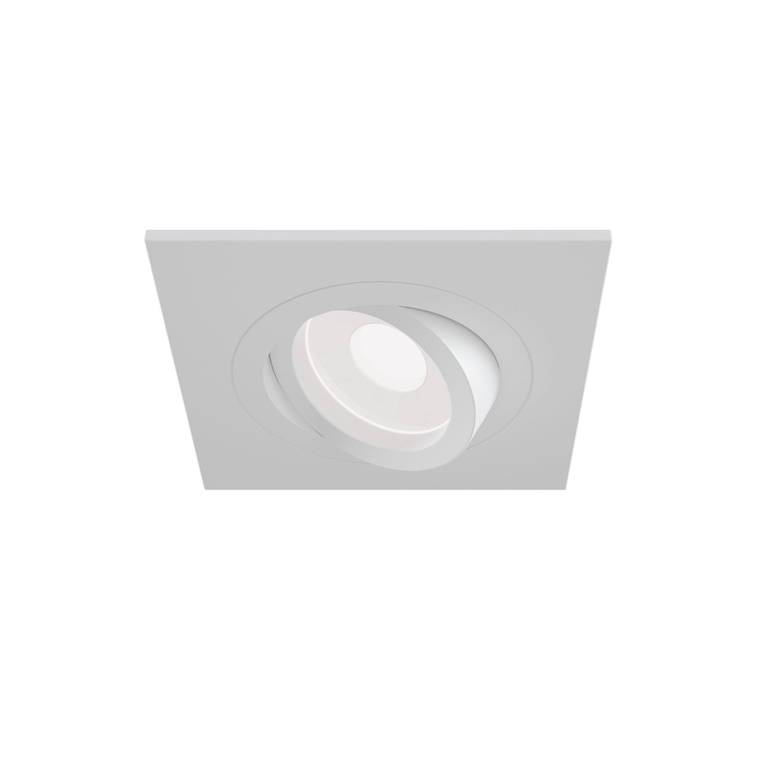 ATOM B - Square recessed spotlight 92mm black or white