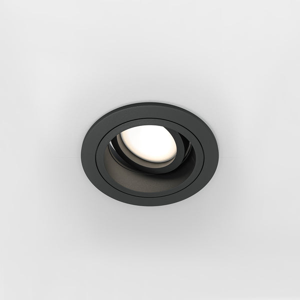 ATOM E - Round recessed spotlight 92mm black or white design