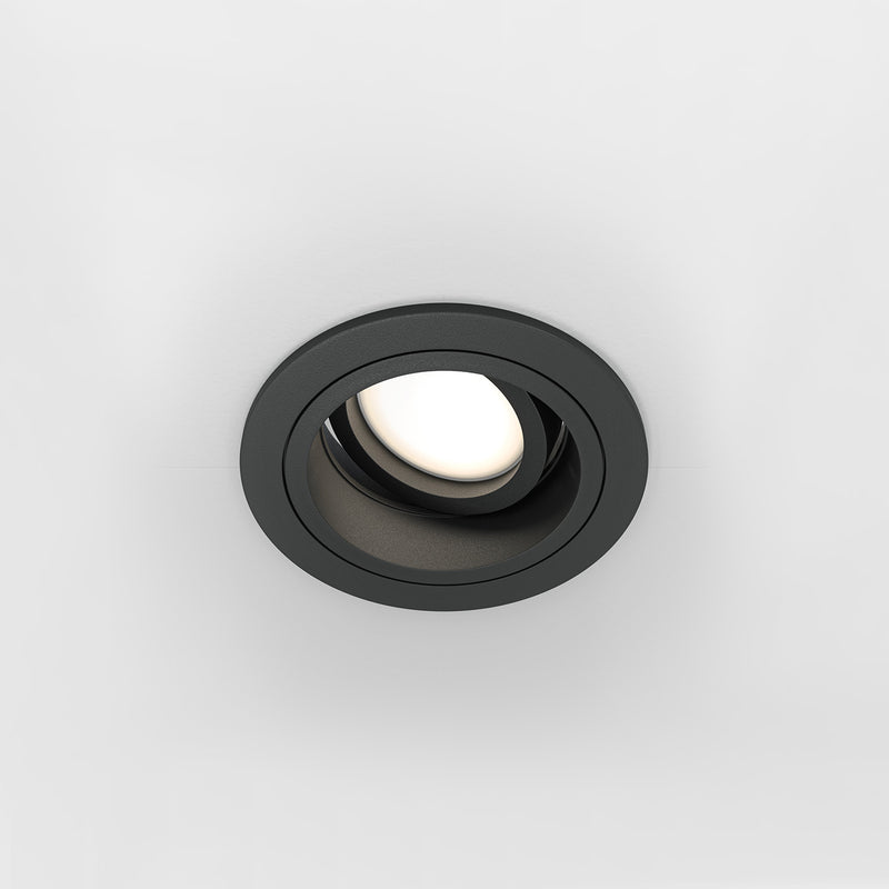 ATOM E - Round recessed spotlight 92mm black or white design