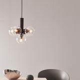 AVENUE - Chandelier for dining room with smoked or transparent glass