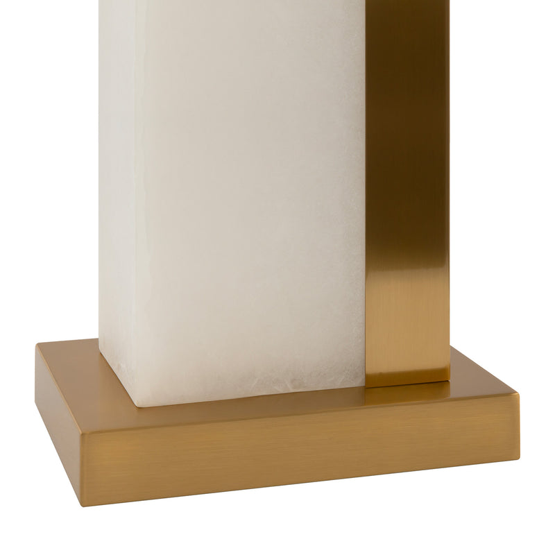 BIANCO - Hotel Style Marble and Brass Bedside Lamp