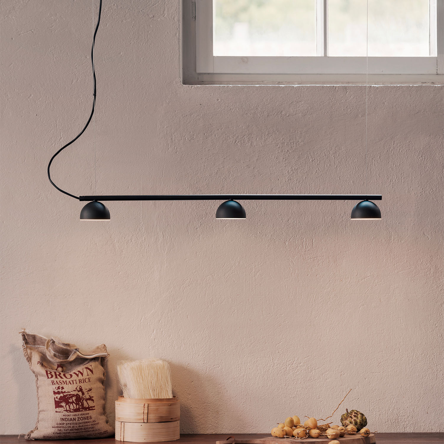 BLUSH Rail - Long minimalist and contemporary pendant light